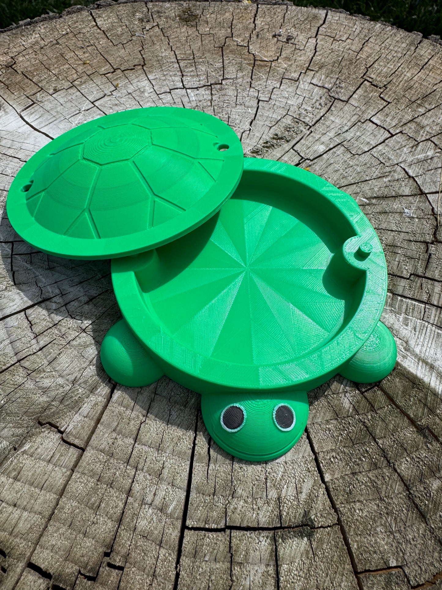 Turtle "Sandbox" for feeding Baby Poultry